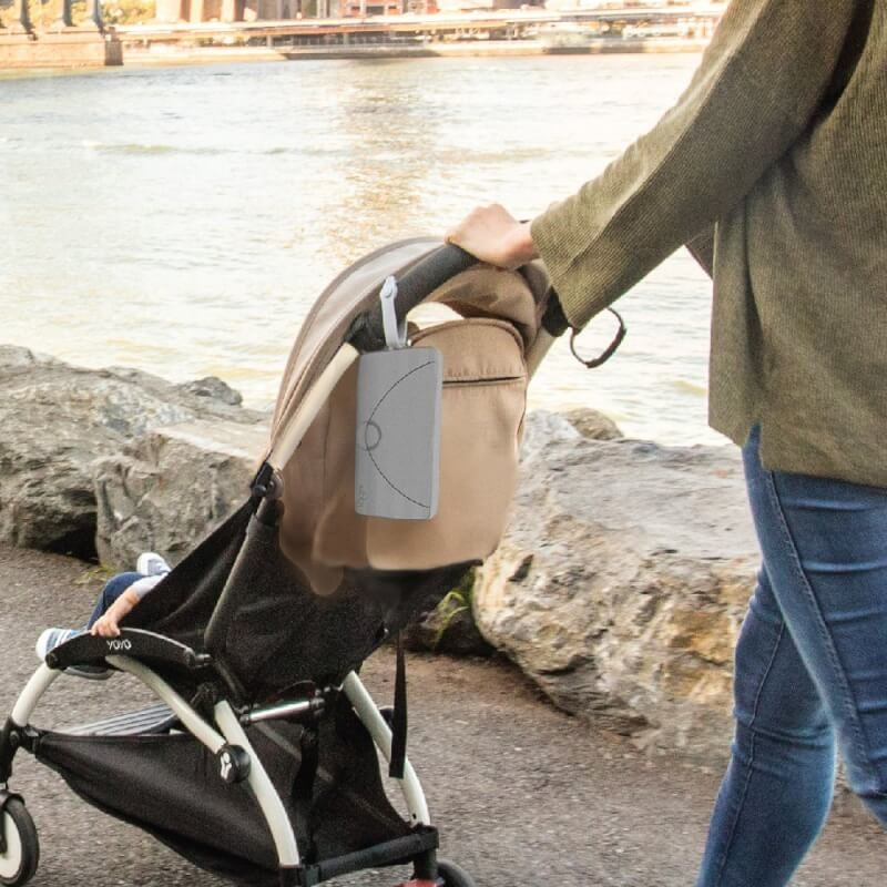 On the Go Wipes Dispenser - Grey