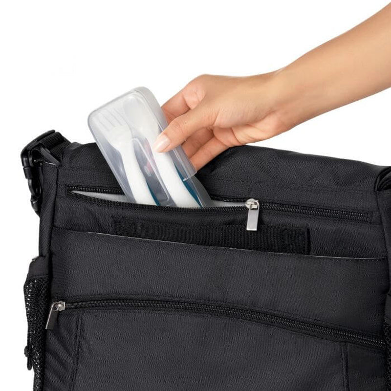 OXO Tot On-the-Go Plastic Fork and Spoon Set with Travel Case