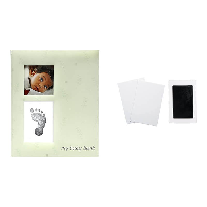 Pearhead Leaves Babybook - Sage