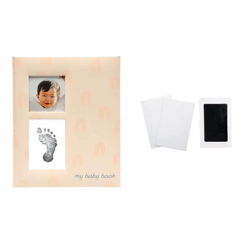 Pearhead Rainbow Babybook - Blush