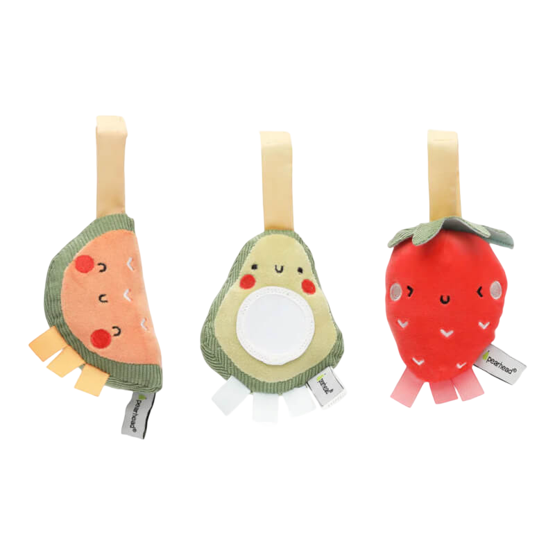 Pearhead Stroller Toy - Fruit - 3-Pack