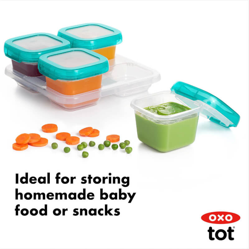 OXO Tot Plastic Baby Blocks™ - Teal - 4x6oz