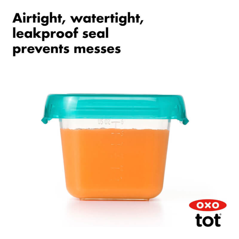 OXO Tot Plastic Baby Blocks™ - Teal - 4x6oz