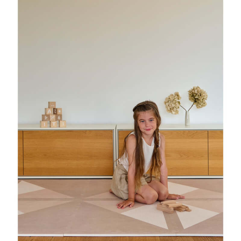 Toddlekind Premium Foam Play Mats 120x180cm - Kyte Collection - Mocha