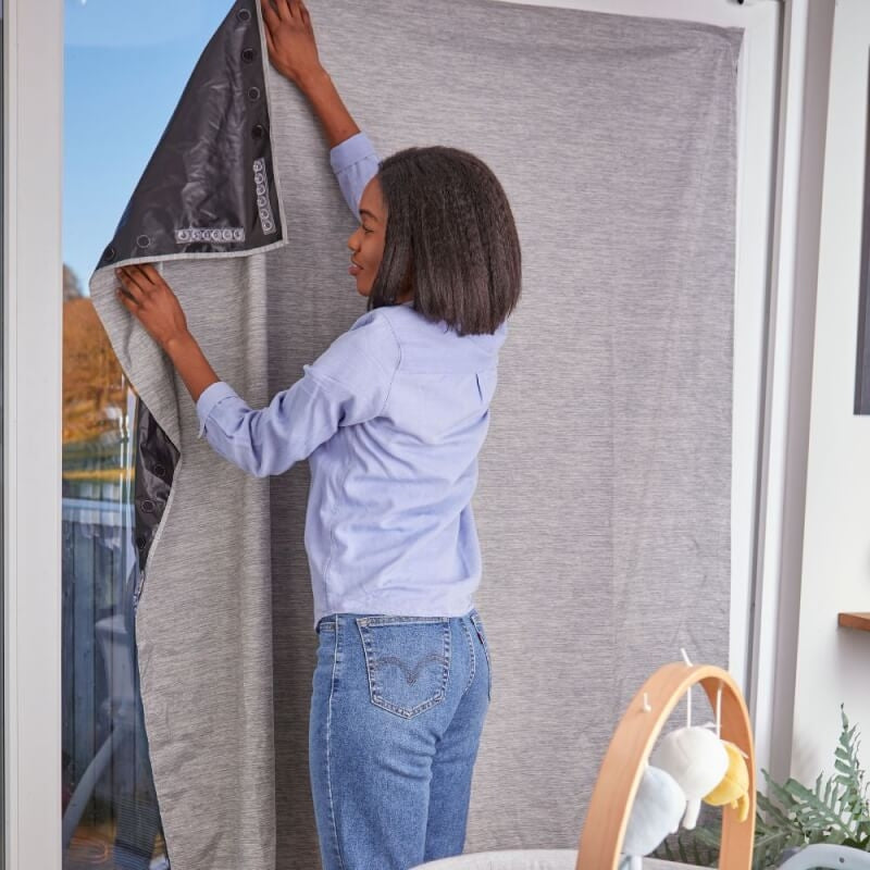 Purflo Total Eclipse Portable Blackout Blind - Grey