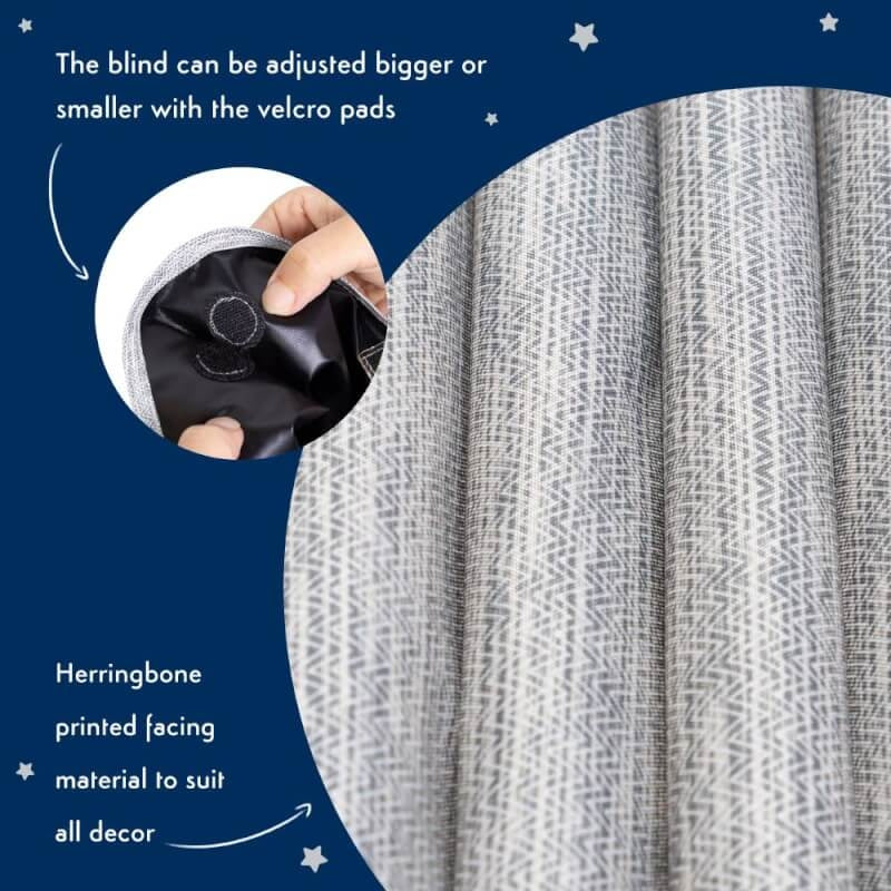 Purflo Total Eclipse Portable Blackout Blind - Grey