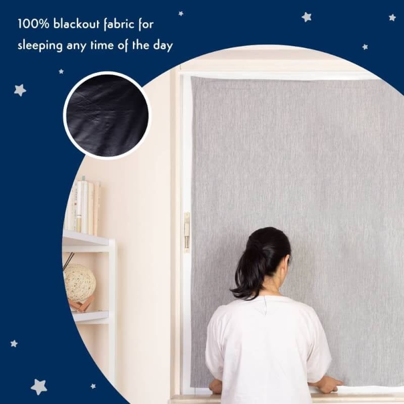 Purflo Total Eclipse Portable Blackout Blind - Grey