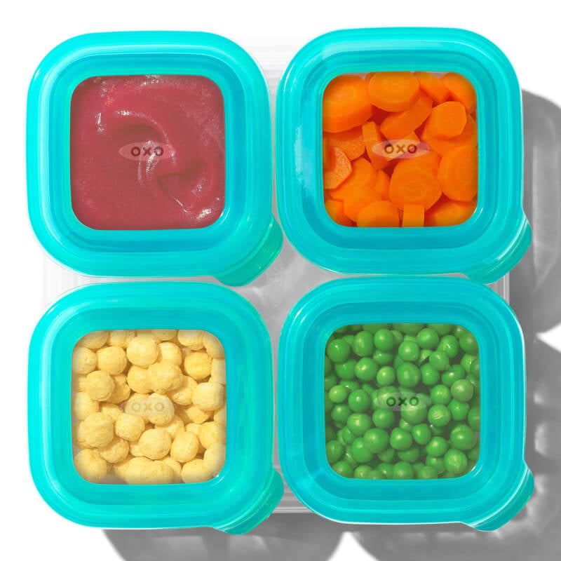 OXO Tot Silicone Baby Blocks™ - Teal 4x4oz