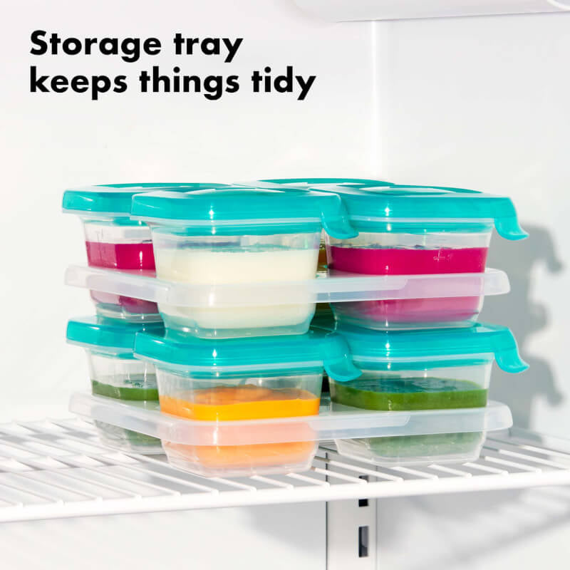 OXO Tot Silicone Baby Blocks™ - Teal 4x4oz