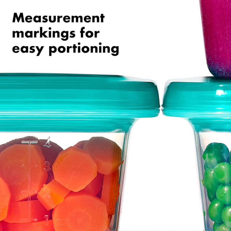 OXO Tot Silicone Baby Blocks™ - Teal 4x4oz