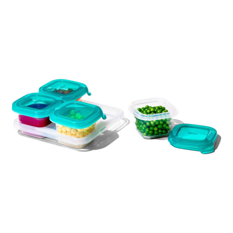OXO Tot Silicone Baby Blocks™ - Teal 4x4oz
