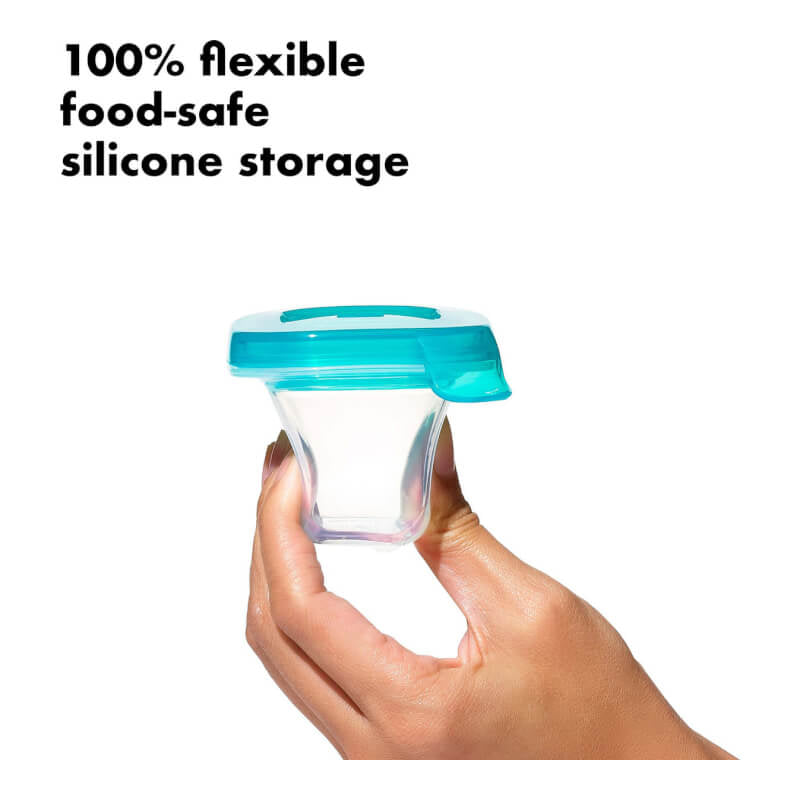 OXO Tot Silicone Baby Blocks™ - Teal 6x2oz