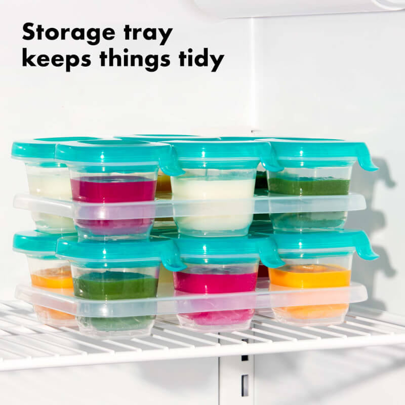 OXO Tot Silicone Baby Blocks™ - Teal 6x2oz