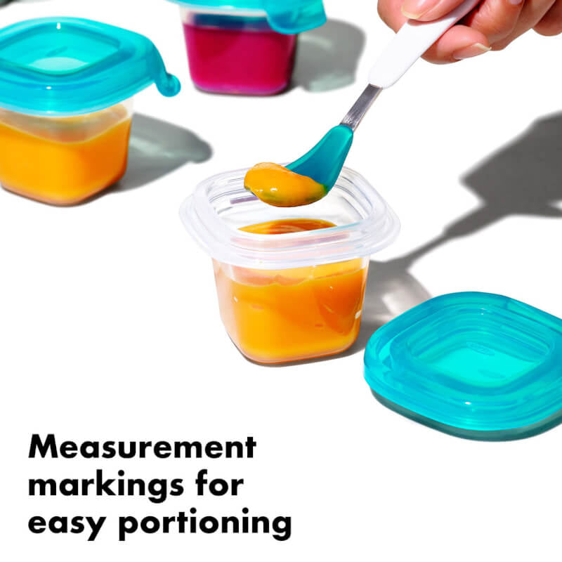 OXO Tot Silicone Baby Blocks™ - Teal 6x2oz