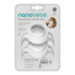 Nanobebe Silicone Bottle Handles - White