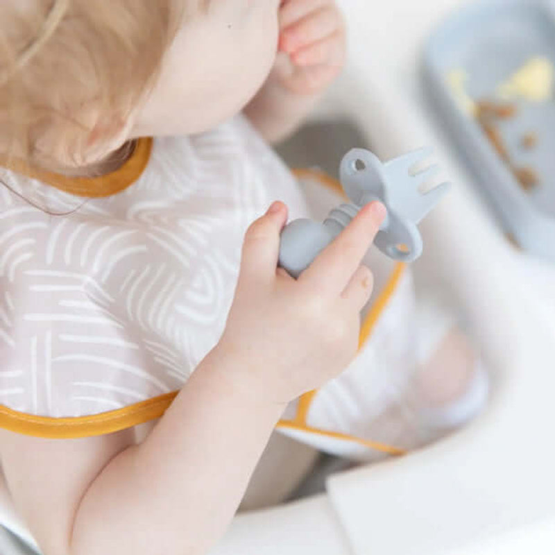 Bumkins Silicone Chewtensils - Grey