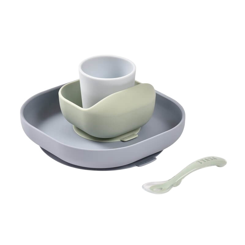 Curved Silicone Suction Meal Set