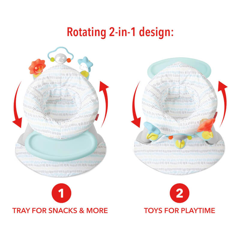 Skip Hop Silver Lining Cloud 2-In-1 Activity Floor Seat