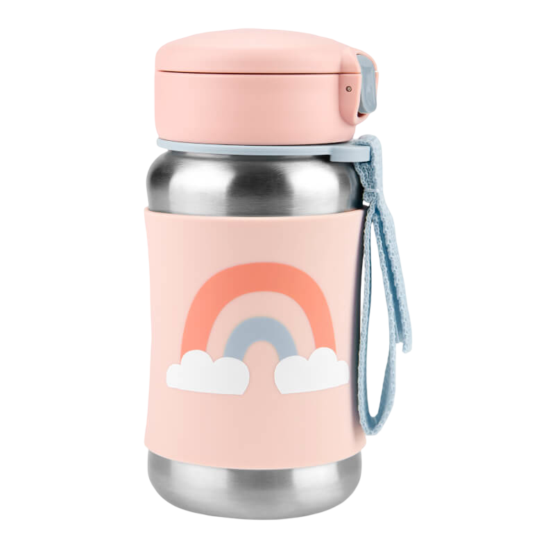 Skip Hop Spark Style Stainless Steel Straw Bottle 350ml