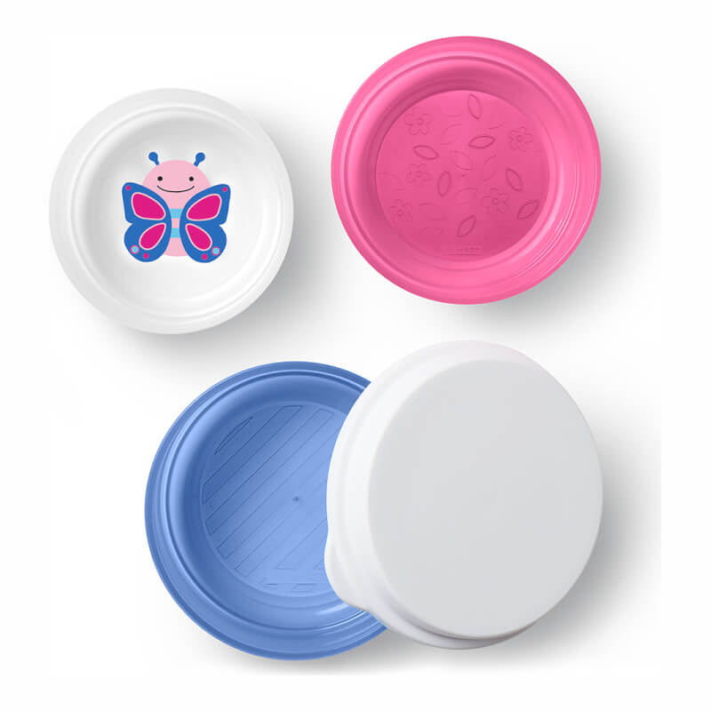 Skip Hop Zoo Smart Serve Non-Slip Bowls - 3 Pack
