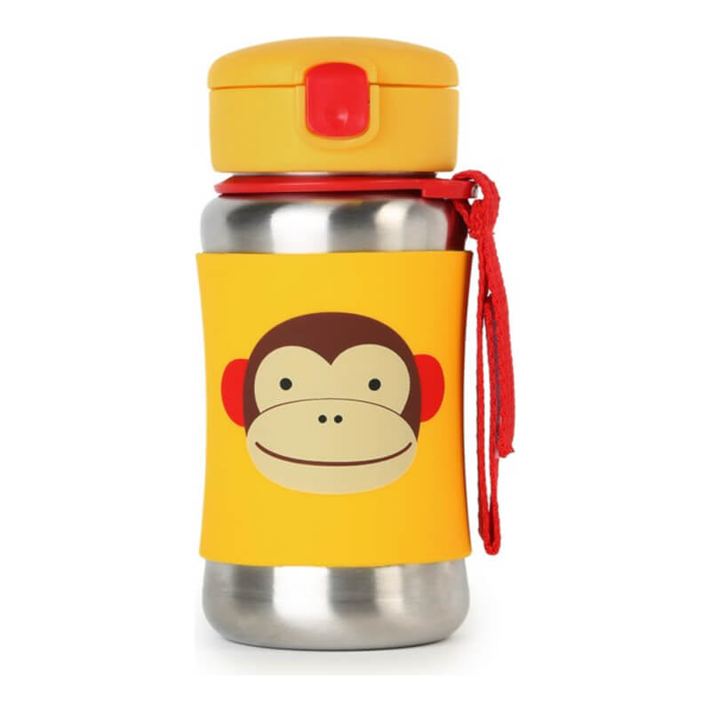 Skip Hop Zoo Stainless Steel Bottle - Monkey