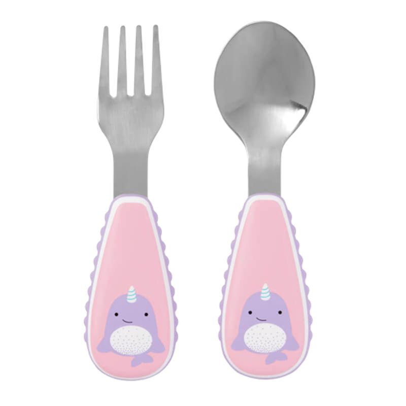 Skip Hop Zootensils Fork & Spoon - Narwhal