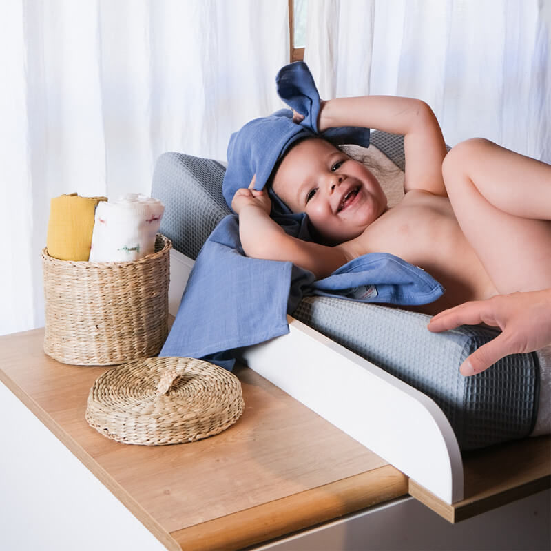 Beaba Sofalange Changing Mat Cover - Light Mist