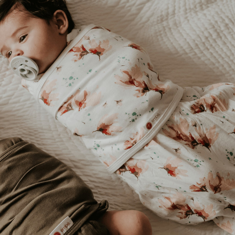 Embe Starter Swaddle - Blush Blossom