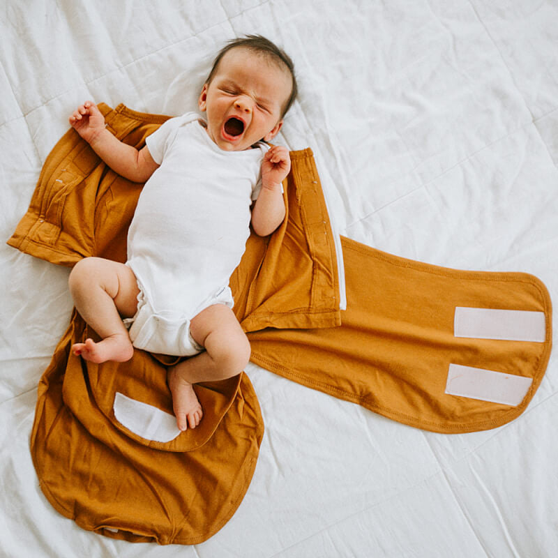 Embe Starter Swaddle - Burnt Orange Sand