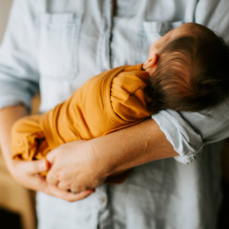 Embe Starter Swaddle - Burnt Orange Sand