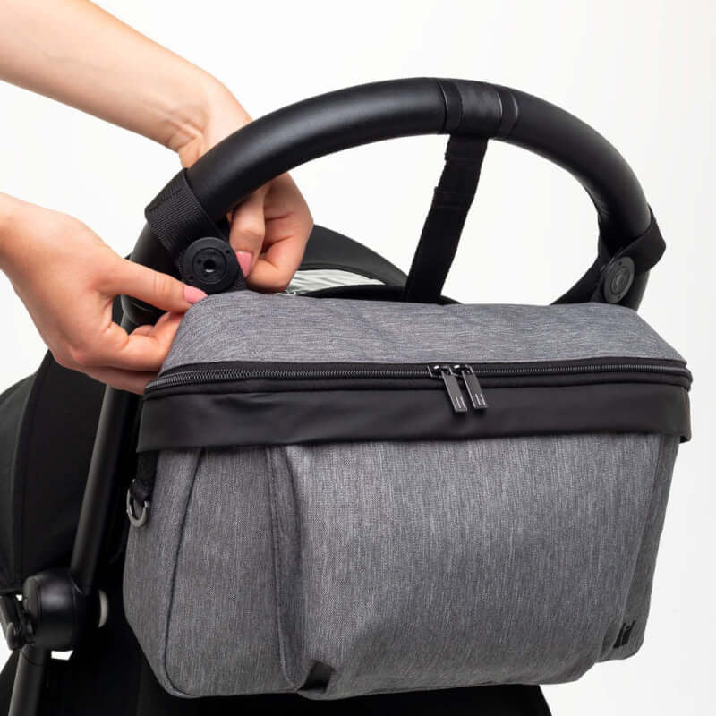 Nikidom Stroller Organiser Bag - Heather Grey