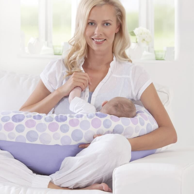 Theraline Pregnancy Pillow - Dancing Leaves Taupe