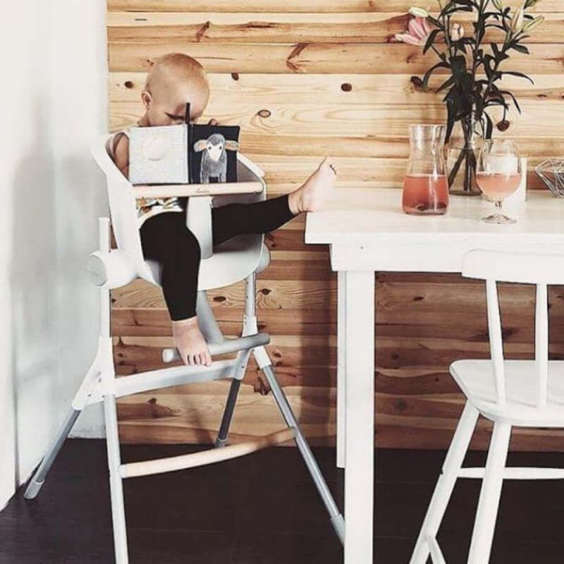 Beaba Up & Down High Chair - Grey/White