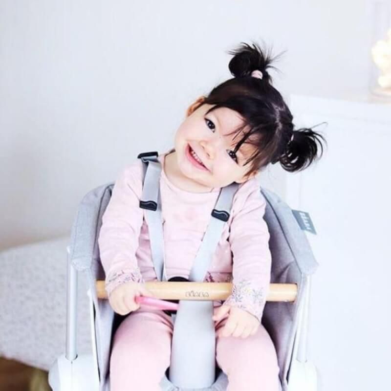 Beaba Up & Down High Chair - Grey/White