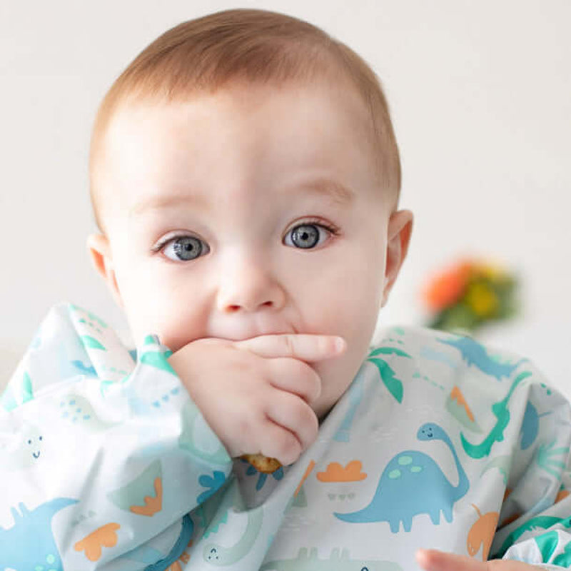 Bumkins Waterproof Sleeved Bib - Dinosaurs