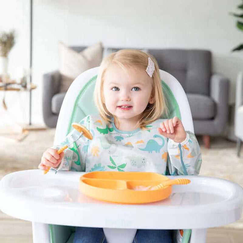 Bumkins Waterproof Sleeved Bib - Dinosaurs