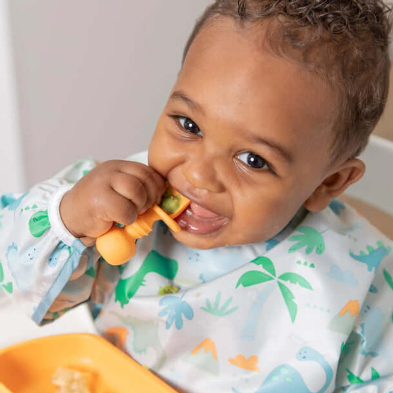 Bumkins Waterproof Sleeved Bib - Dinosaurs