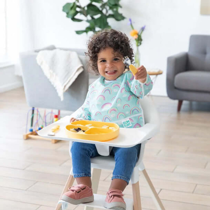 Bumkins Waterproof Sleeved Bib - Rainbows