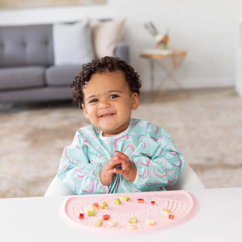 Bumkins Waterproof Sleeved Bib - Rainbows