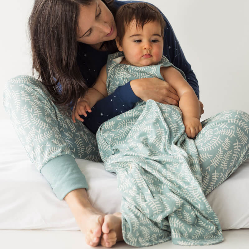 Woolbabe 3 Seasons Merino Sleeping Bag - Harbour Leaves