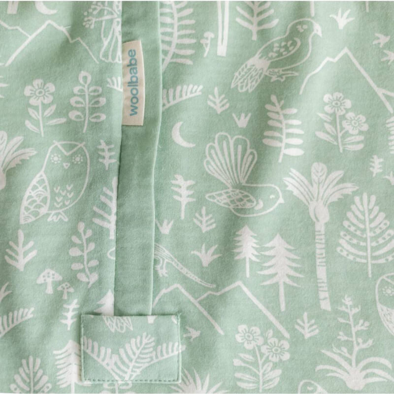 Woolbabe 3 Seasons Merino Sleeping Bag - Moss Wildernes