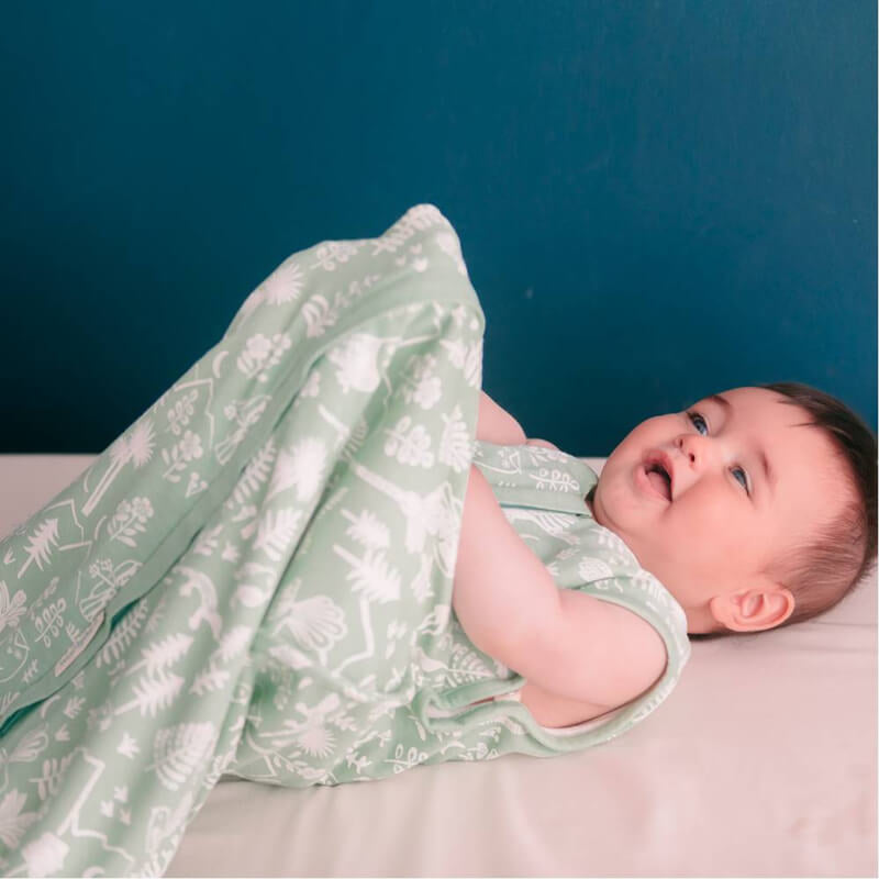 Woolbabe 3 Seasons Merino Sleeping Bag - Moss Wildernes