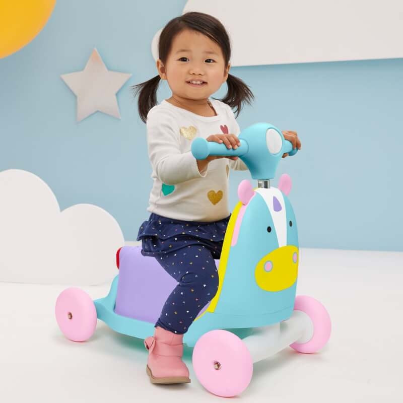 Skip Hop Zoo 3-in-1 Ride On Toy - Unicorn