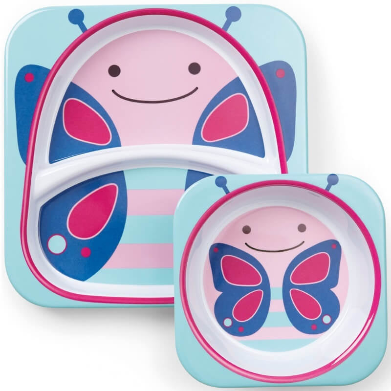 Skip Hop Zoo Tabletop Melamine Set - Butterfly