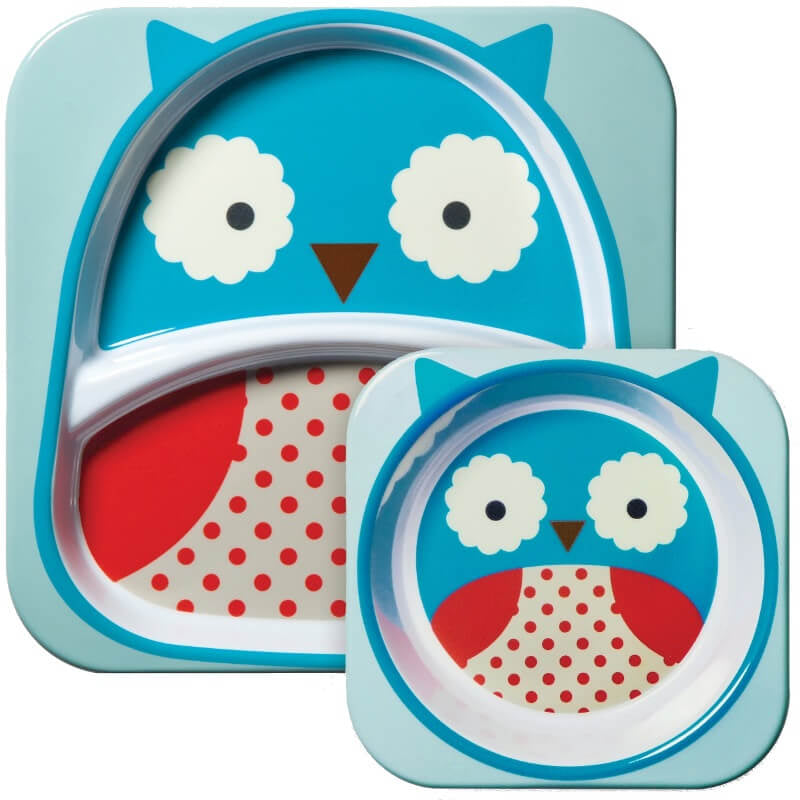 Skip Hop Zoo Tabletop Melamine Set - Owl