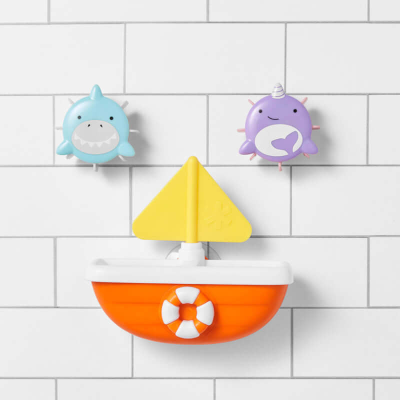 Skip Hop Zoo Tip & Spin Boat - Shark/Narwhal